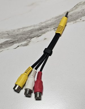 [중고] 스테레오 AUX 3.5mm to 컴포지트 RCA 영상1선 음성2선