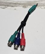 [중고] 스테레오 AUX 3.5mm to 컴포넌트 RCA Y Cb Cr 영상3선