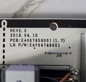 [중고] LG OLED55E8KNA 파워보드