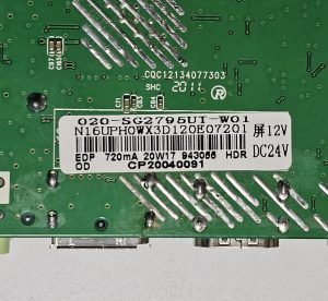 [중고] 정림전자 JG321C7741 메인보드 020-SG2795UT-W01