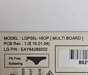 [중고] LG OLED55C6K 파워보드 LGP55L-16OP EAY64289202