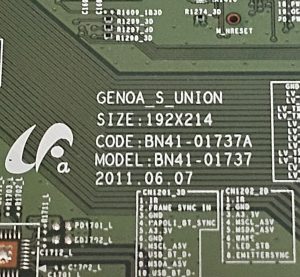 [중고] 삼성 UN40D6330 메인보드 BN41-01737A BN91-08201B