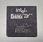 [중고] 인텔 i486 DX-33 세라믹 빈티지 CPU (A80486DX-33)